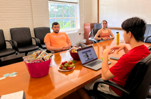 Grand Challenges Scholars at a Bi-Weekly Hangout in Summer 2022